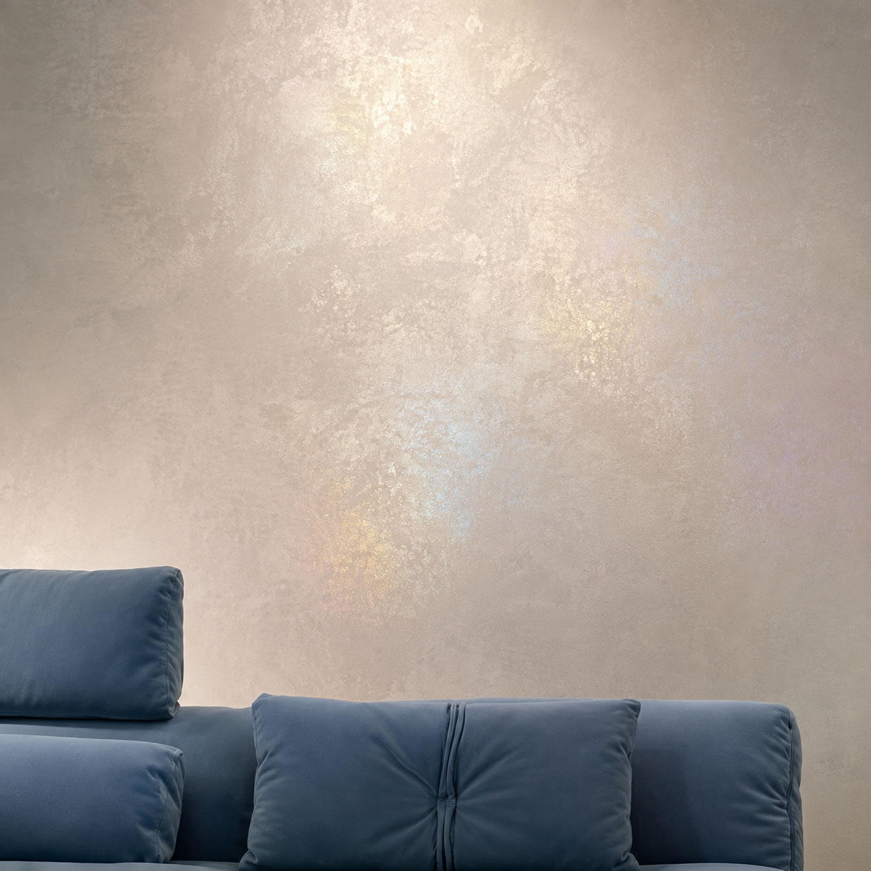 Parete con finitura decorativa effetto Gioia sabbiato